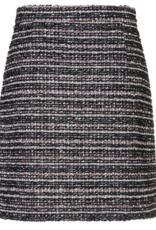 Ana Alcazar Tweed Zwart Gemeleerd Rokje