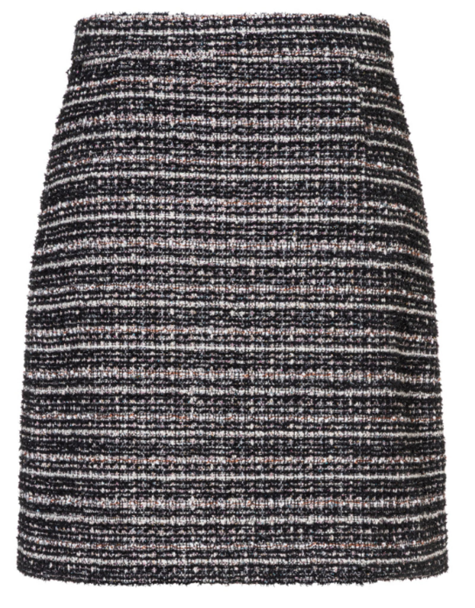 Ana Alcazar Tweed Zwart Gemeleerd Rokje