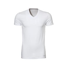 Twentse Damast 2-pack 100% Katoenen T-Shirt V-Hals Wit