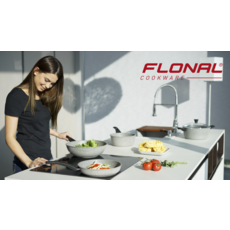 Flonal Dura Inductie Kookpan met glazen deksel 24 cm