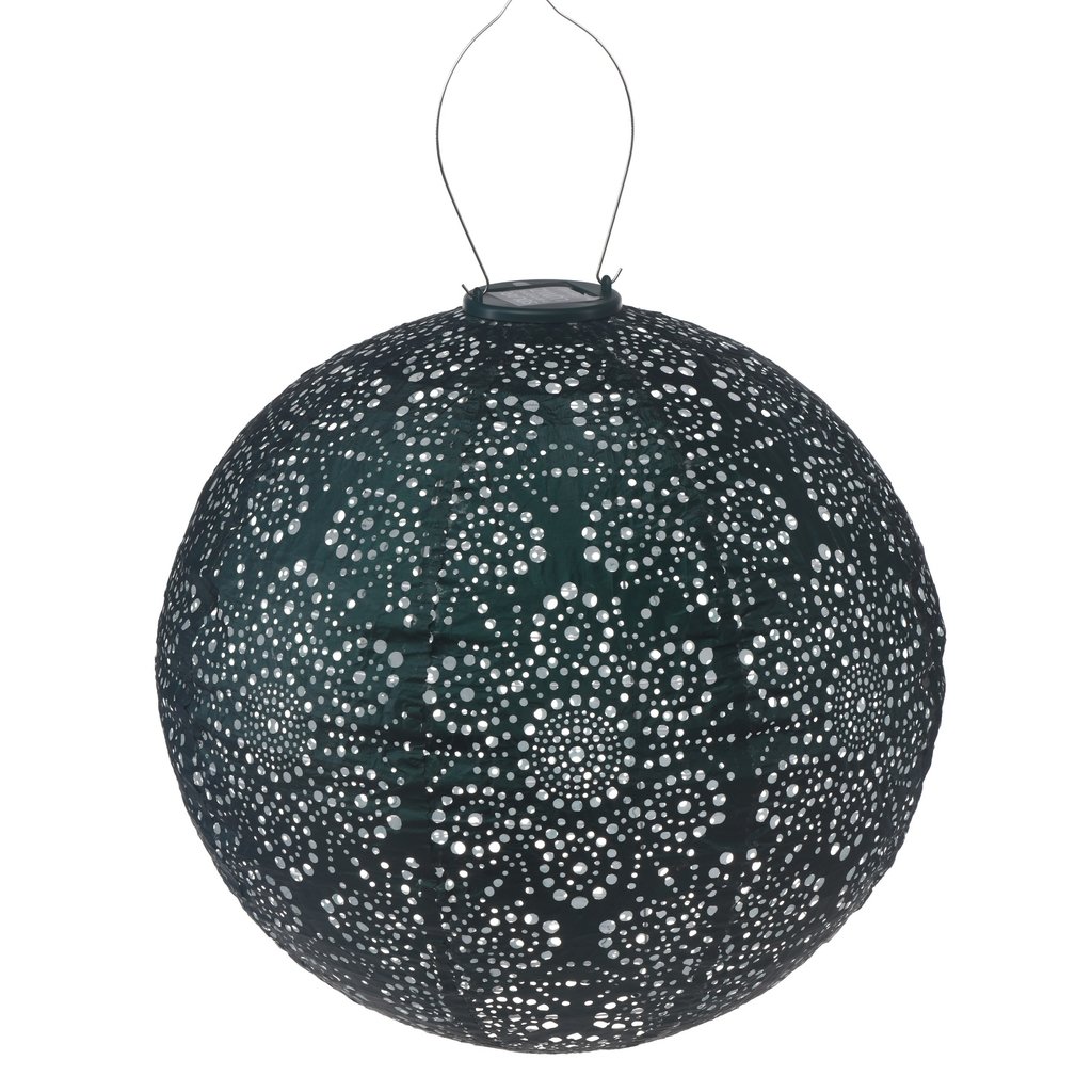 LUMIZ Solar Lampion Fiore Rond - Solar tuinverlichting - 40 cm - Groen