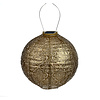 Solar Lampion Bazaar Rond - Solar tuinverlichting - 30 cm - Goud