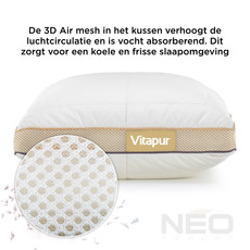 Vitapur NEO Hybride Memory Foam Kinderkussen - 40x60 cm