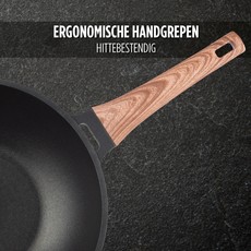 Rosmarino Black Line Koekenpan 28cm + wokpan 30cm