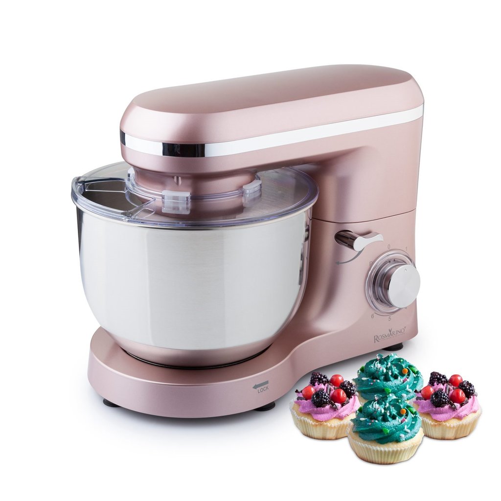 Rosmarino Infinity Keukenmixer PRO 1400W - Champagne roze