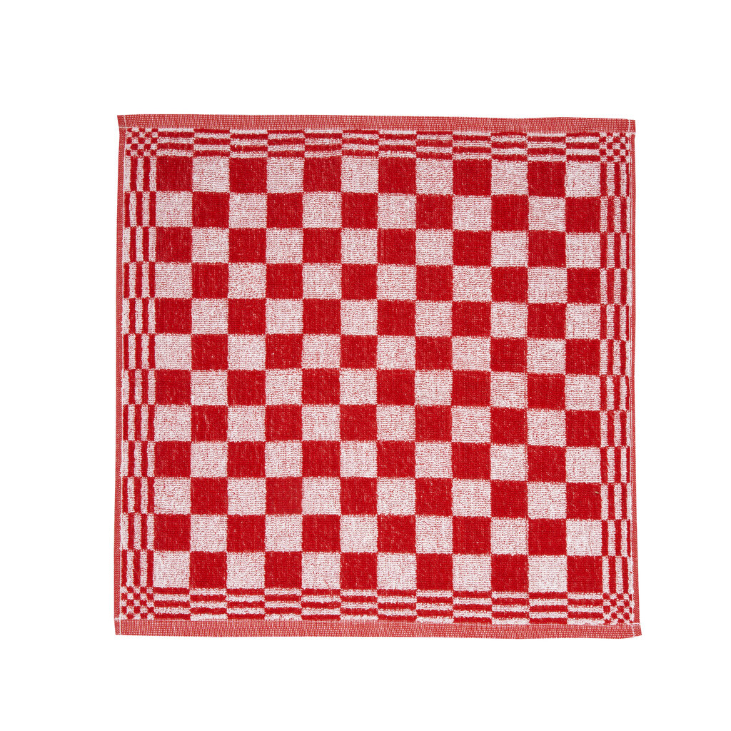 Ten Cate Keukenset - 1x Keukendoek & 1x Theedoek - Chess Rood