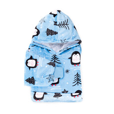 Vitapur Hoodie deken + sokken - Pinguin