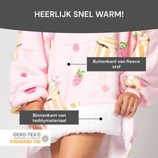 Vitapur Hoodie deken + sokken - Cupcake