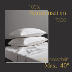 Ten Cate Premium 100% Katoen Satijnen Hoeslaken White Whisper