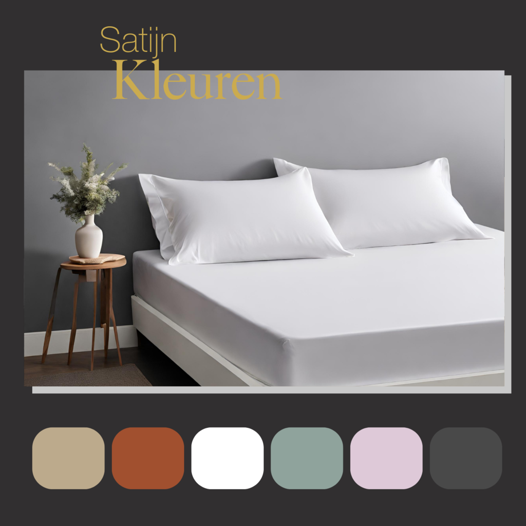 Ten Cate Premium 100% Katoen Satijnen Hoeslaken White Whisper