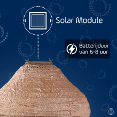 LUMIZ Solar Lampion Ikat Jar - 30 cm - Roze