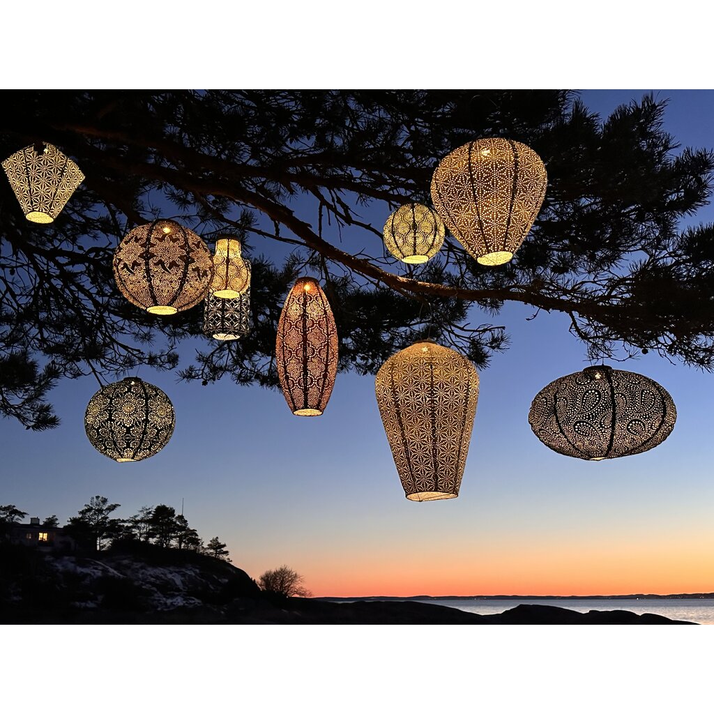 LUMIZ Solar Buitenlampionnen Villandry Set - 5 stuks