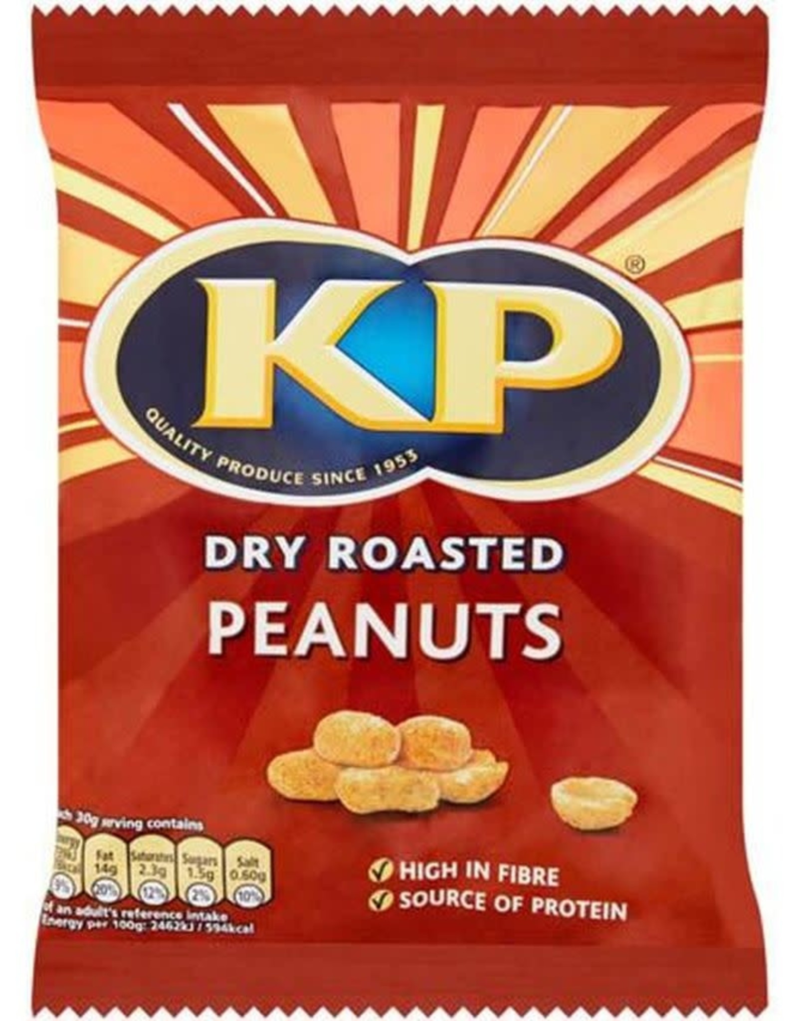 KP KP Dry roasted peanuts 50g Made In England