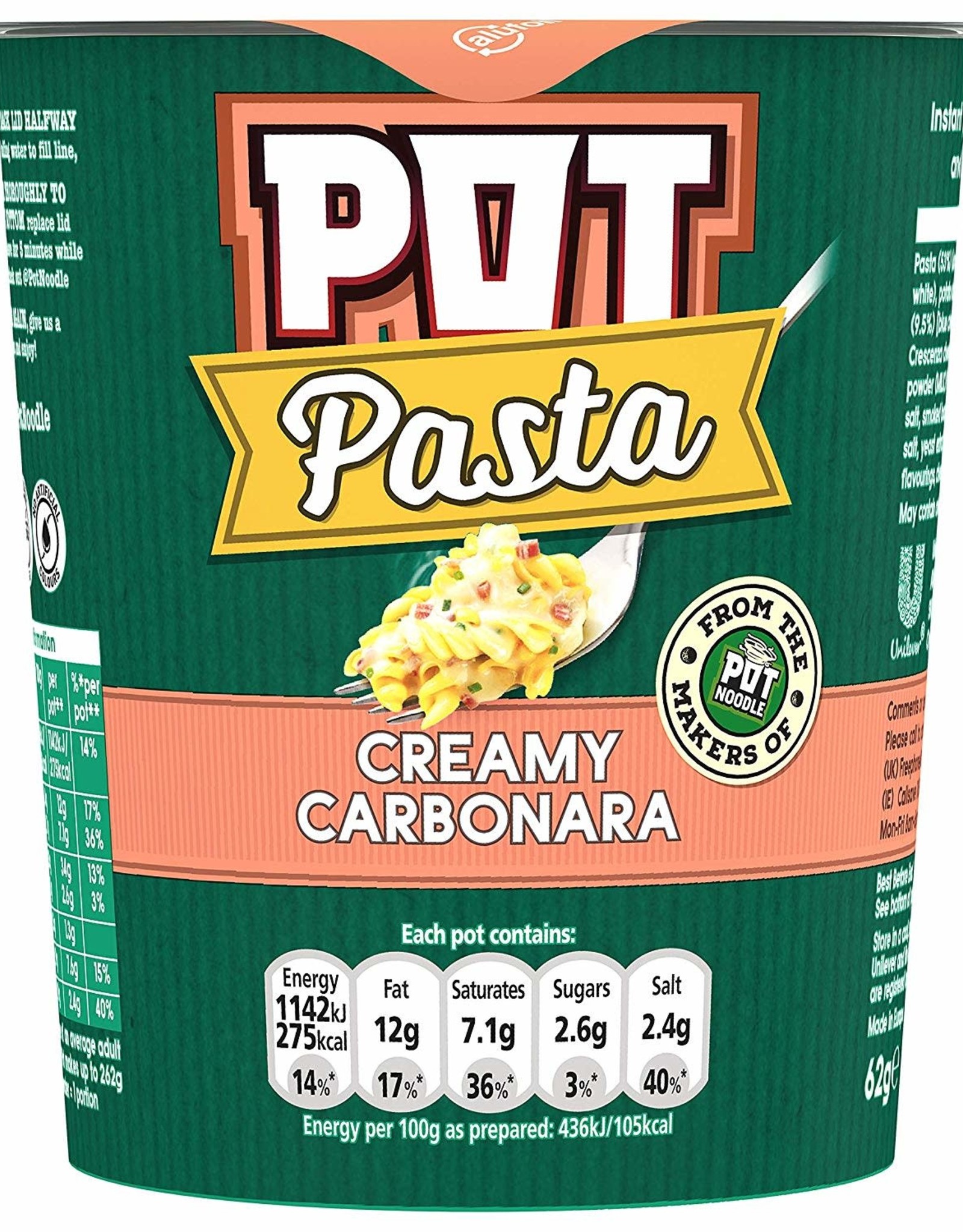 Pot Noodle Pot Pasta Creamy Carbonara