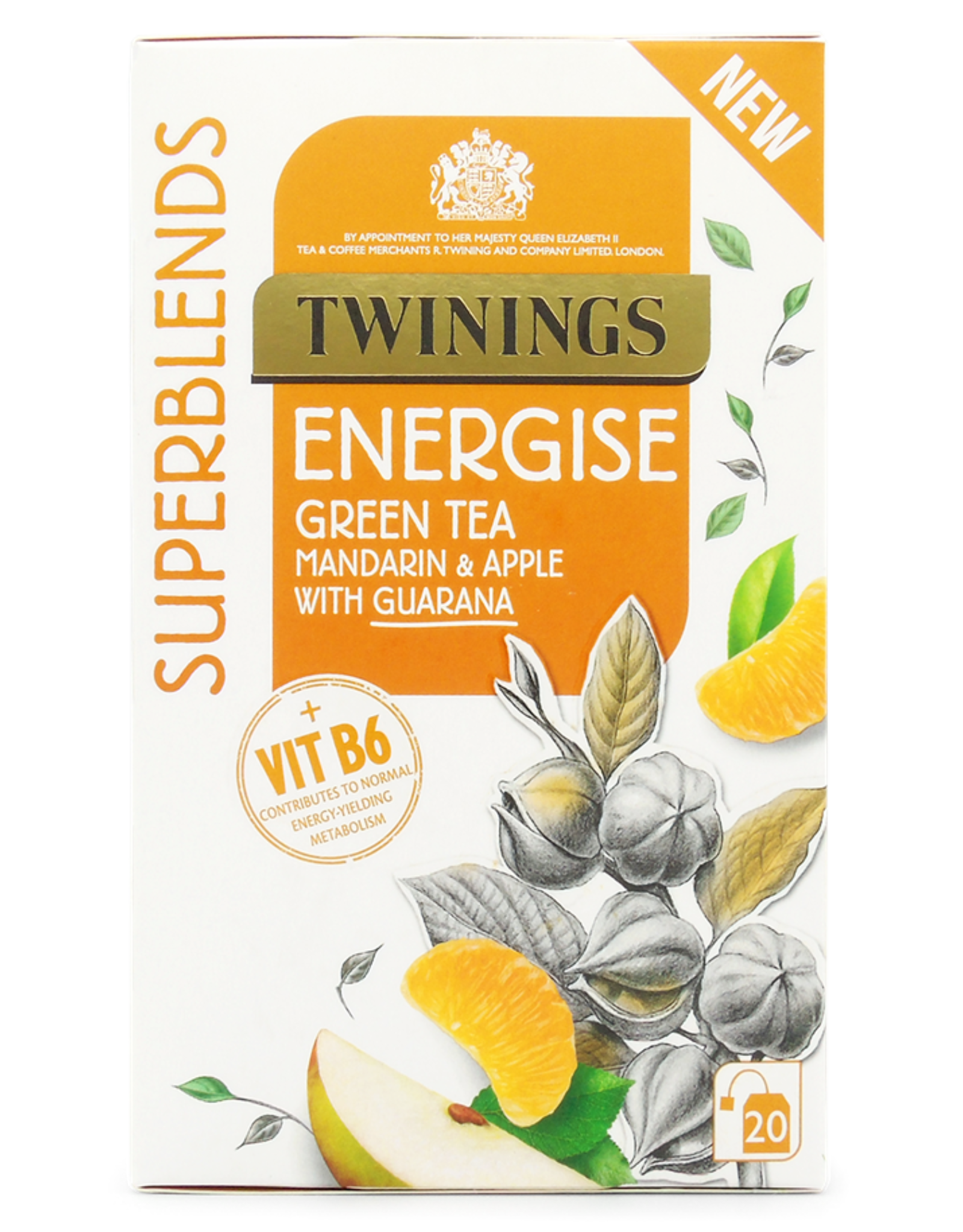 Twinings Twinings Energise Green Tea Mandarin & Apple with Guarana 20's