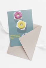 HAVA Creations Kaart met enveloppe Donut