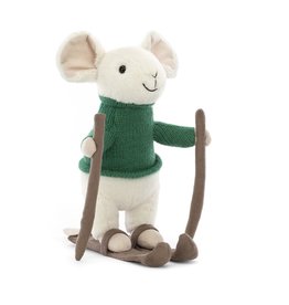 Jellycat Knuffel Merry Mouse Skiing