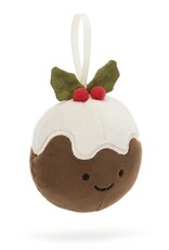 Jellycat Kerstboomhanger Festive Folly Christmas Pudding Jellycat Kerstboomhanger Festive Folly Christmas Pudding