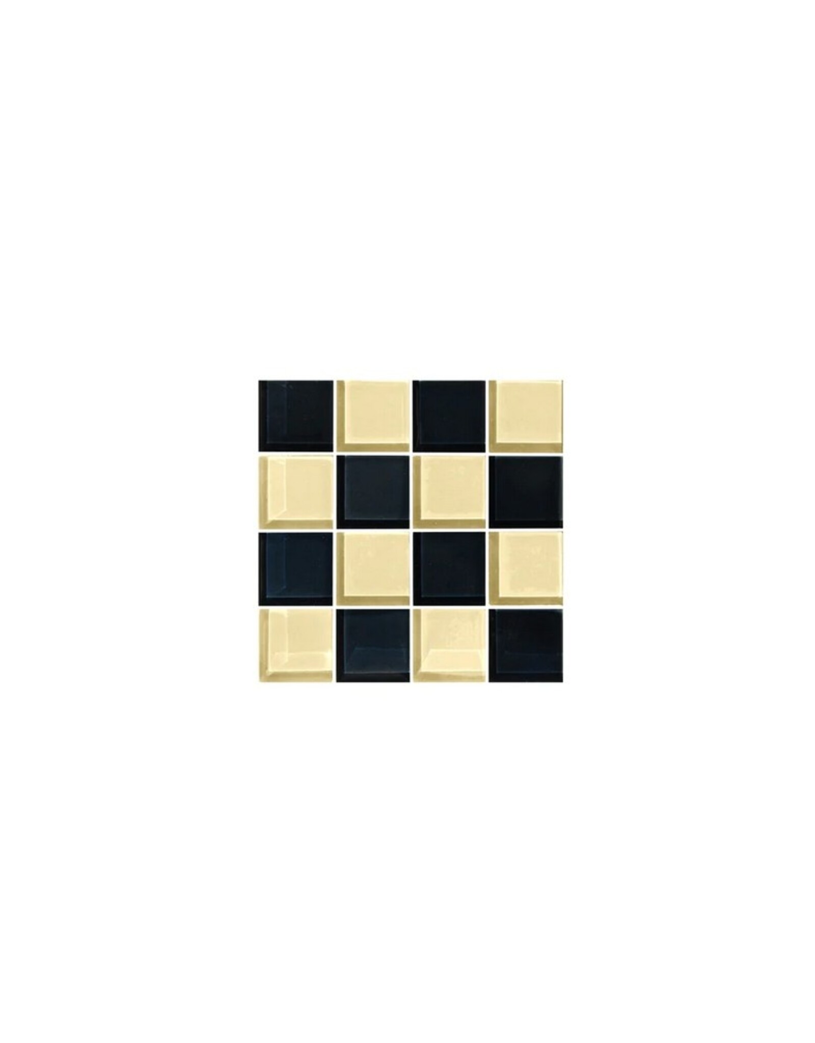 Studio Matrix Coaster Chess Beige Zwart