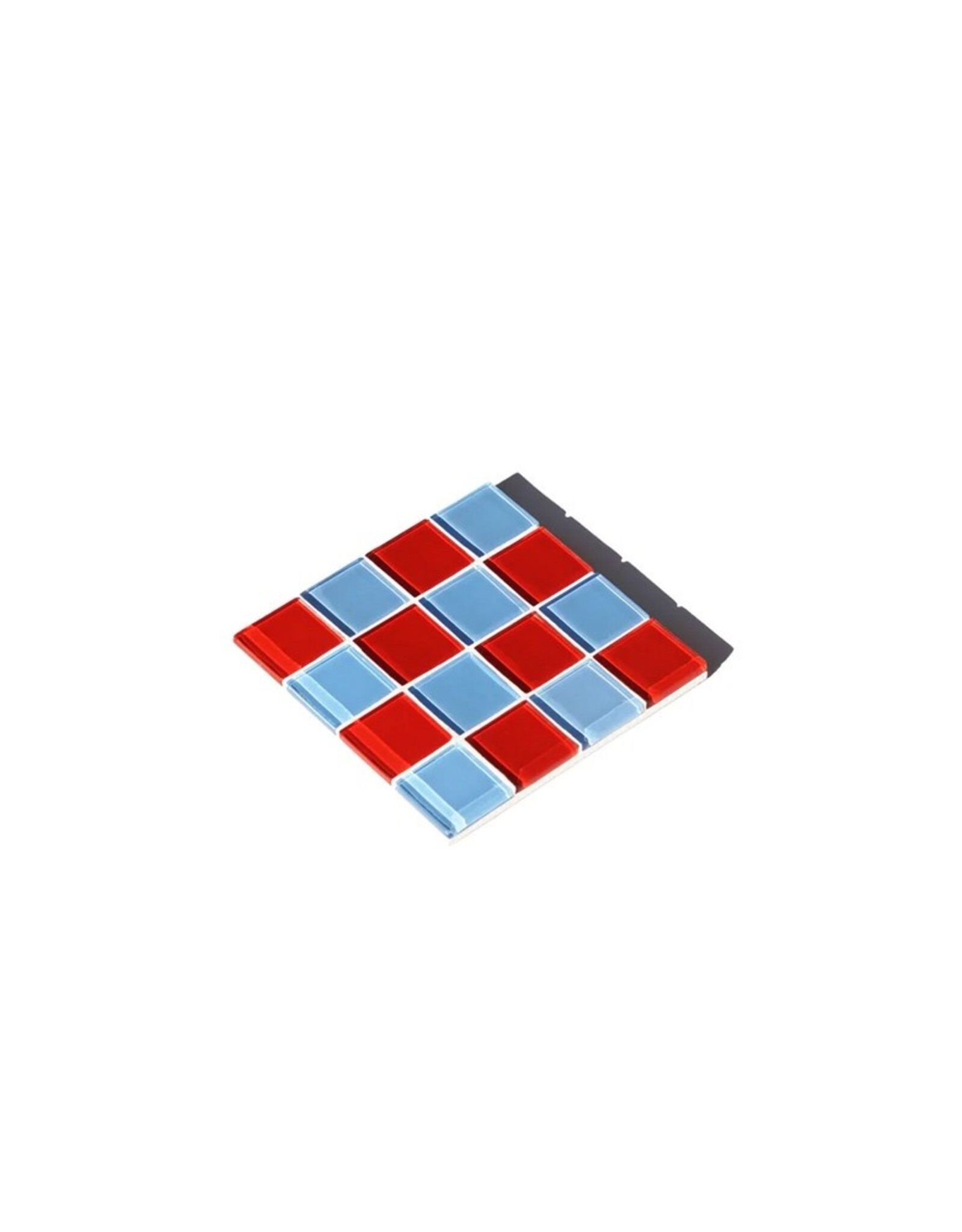 Studio Matrix Coaster Chess Donkerblauw Rood