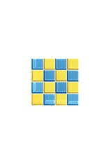 Studio Matrix Coaster Chess Donkerblauw Geel