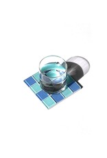 Studio Matrix Coaster Chess Donkerblauw Lichtblauw