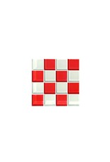 Studio Matrix Coaster Chess Wit Rood