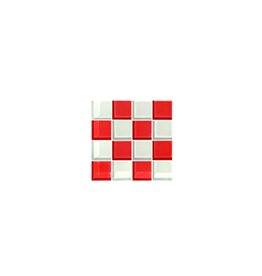 Studio Matrix Coaster Chess Wit Rood