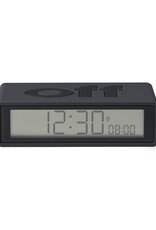 Lexon Alarm Clock Flip + Rubber Zwart