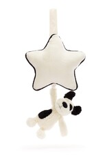 Jellycat Musical Pull Black & Cream Puppy