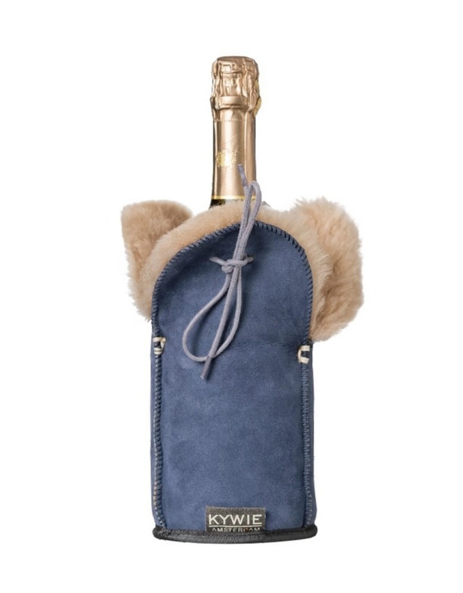 KYWIE Wijnkoeler Champagne Blue Suede