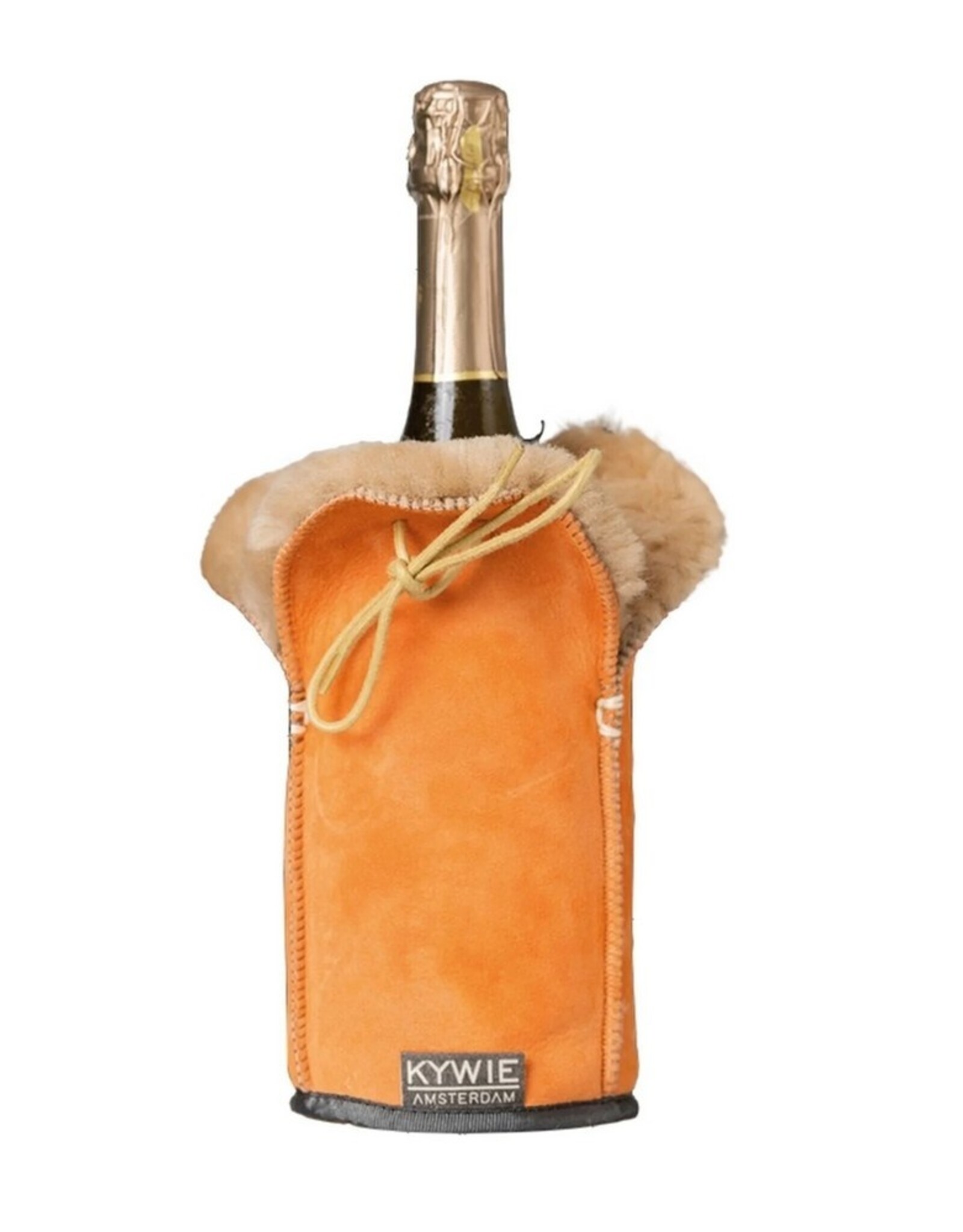 KYWIE Wijnkoeler Champagne Orange Suede