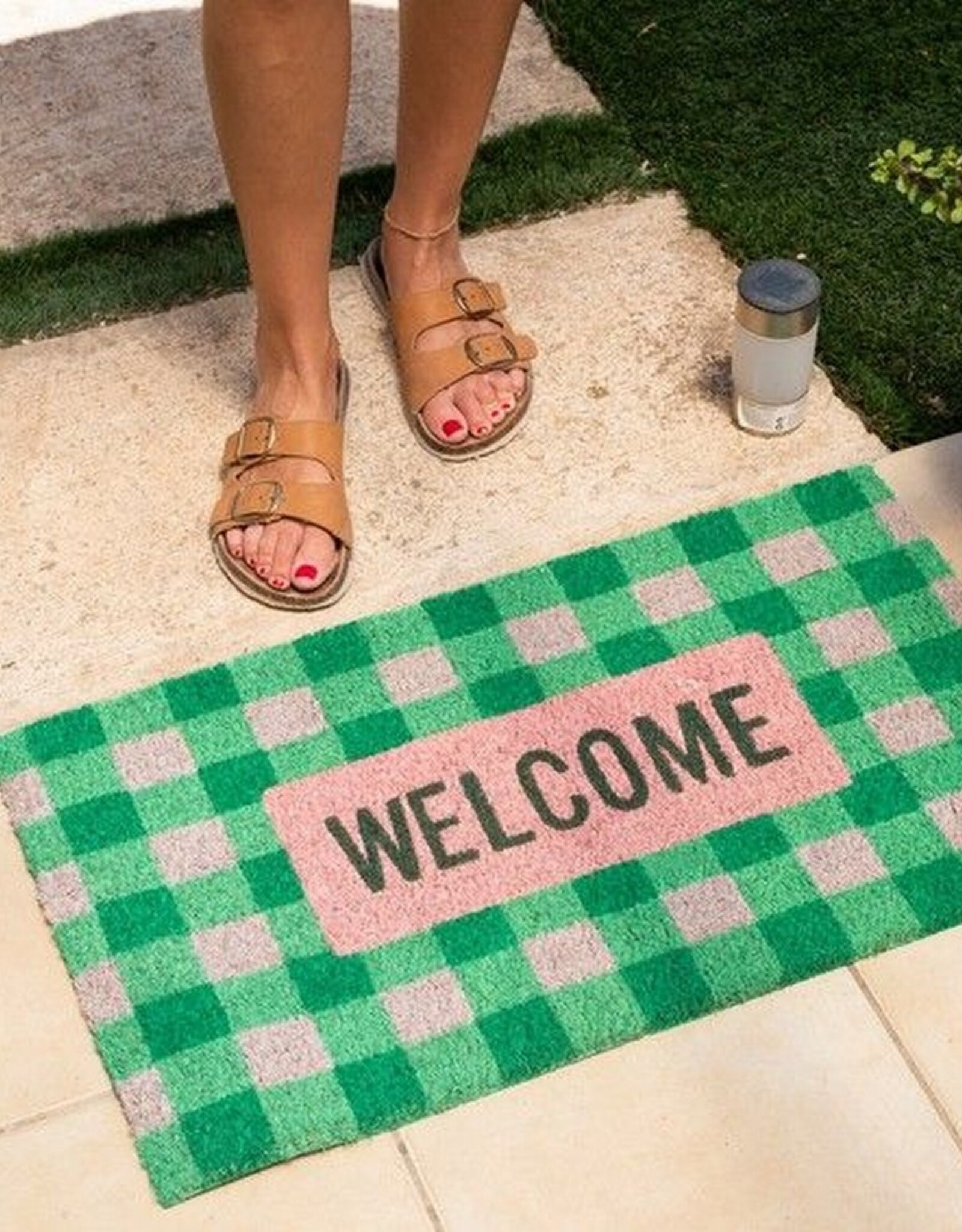 Fisura Deurmat Welcome Gingham