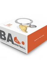 Metalmorphose Sleutelhanger Basketbal Goud Zilver