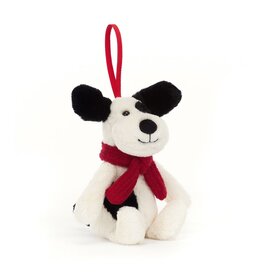 Jellycat Kerstboomhanger Bashful Puppy Decoration