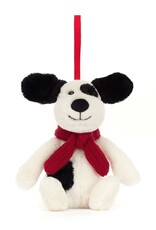 Jellycat Kerstboomhanger Bashful Puppy Decoration