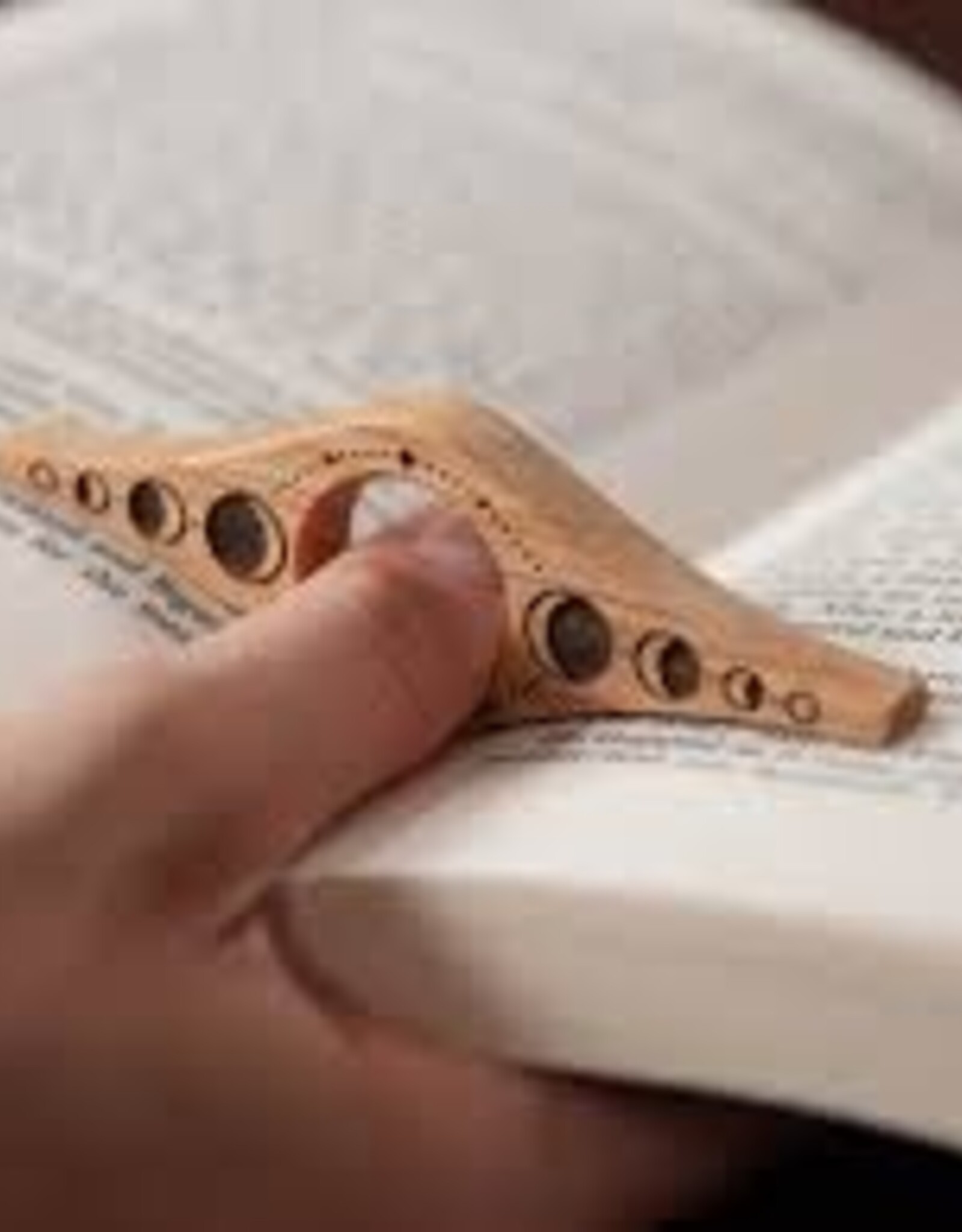 Hickory Paginahouder Bladeren Walnoot