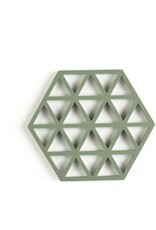 ZONE Denmark Trivet Triangles Rosemary/Matcha/Olive Taup set van 3