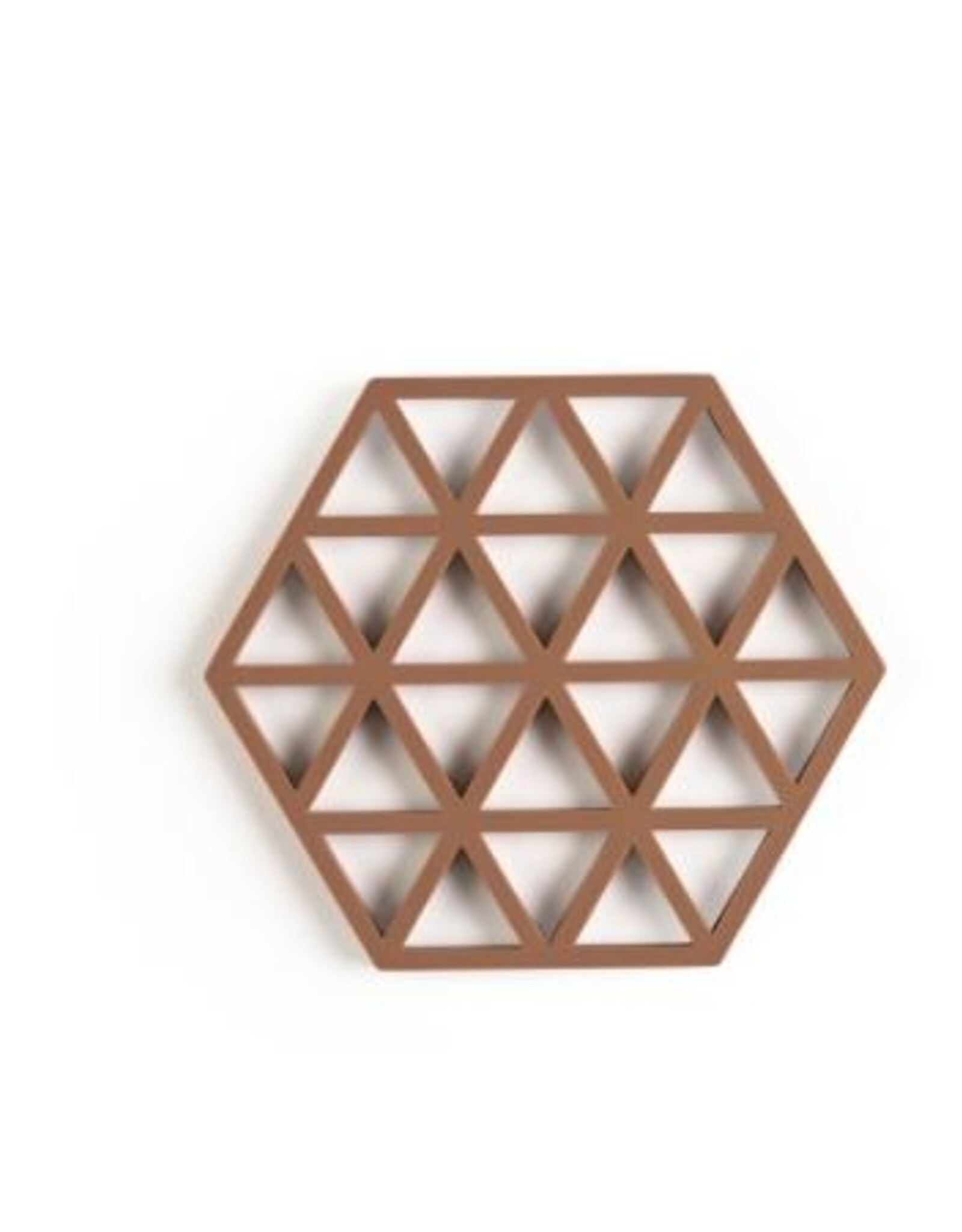 ZONE Denmark Trivet Triangles Terracotta/Lupine/Almond set van 3