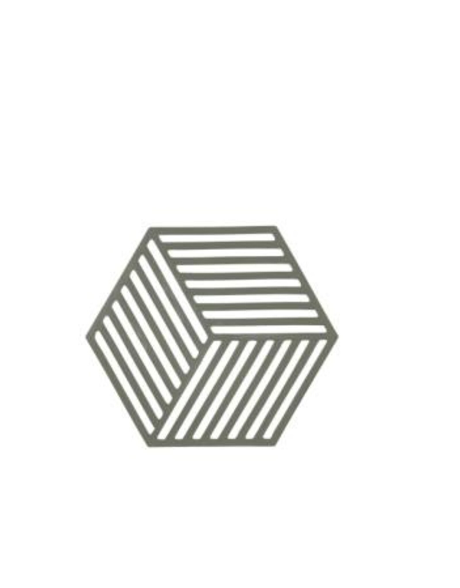 ZONE Denmark Trivet Hexagon Indigo/Fog/Olive Taup set van 3