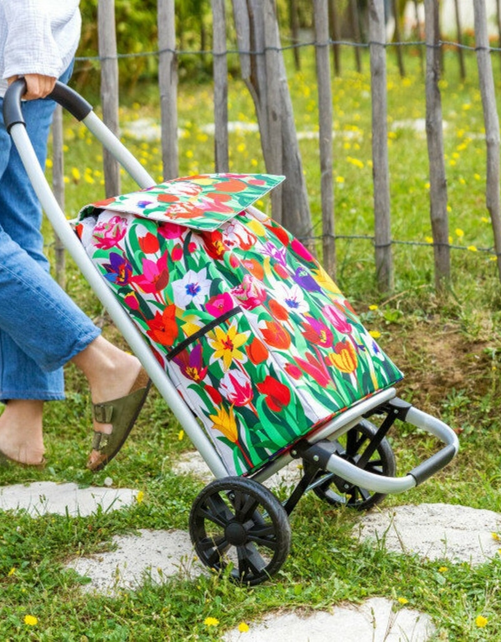 Pylones Boodschappenwagen Tulipes