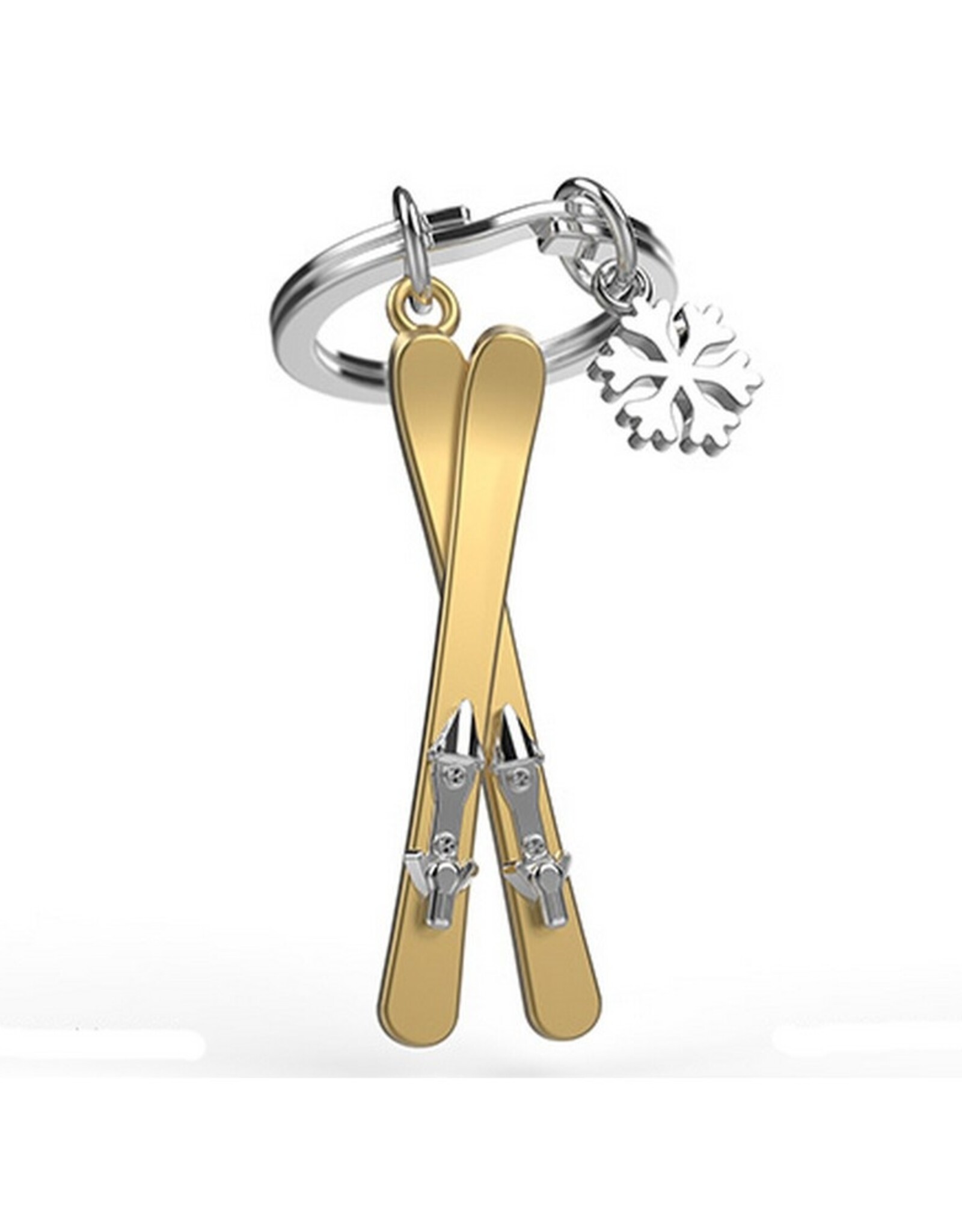 Metalmorphose Sleutelhanger Ski with Snowflake