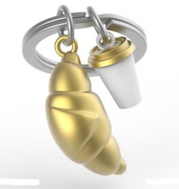 Metalmorphose Sleutelhanger Croissant & Coffee