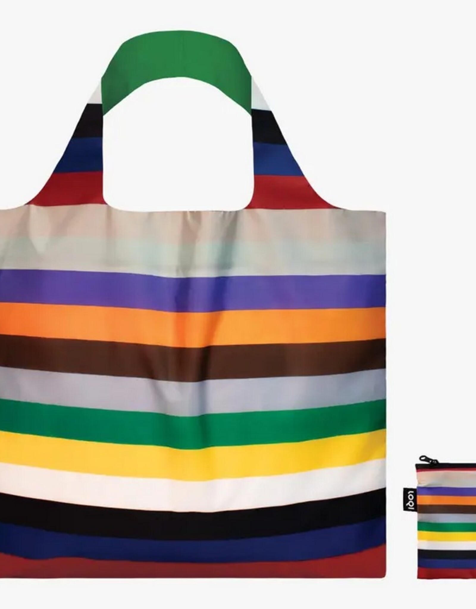 Loqi Opvouwbare Shopper Lottery Stripes