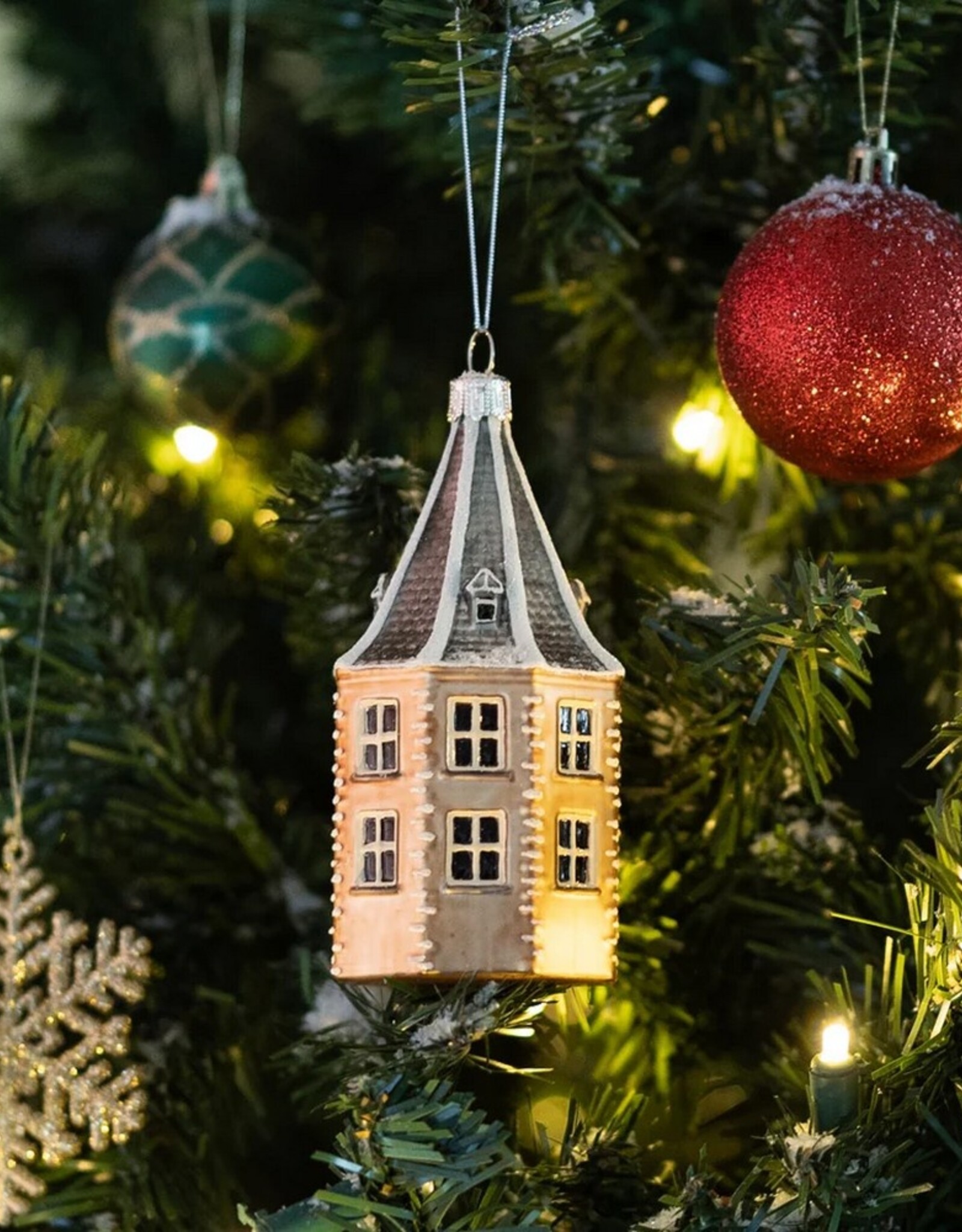Hollandse Ballen Kerstbal Torentje