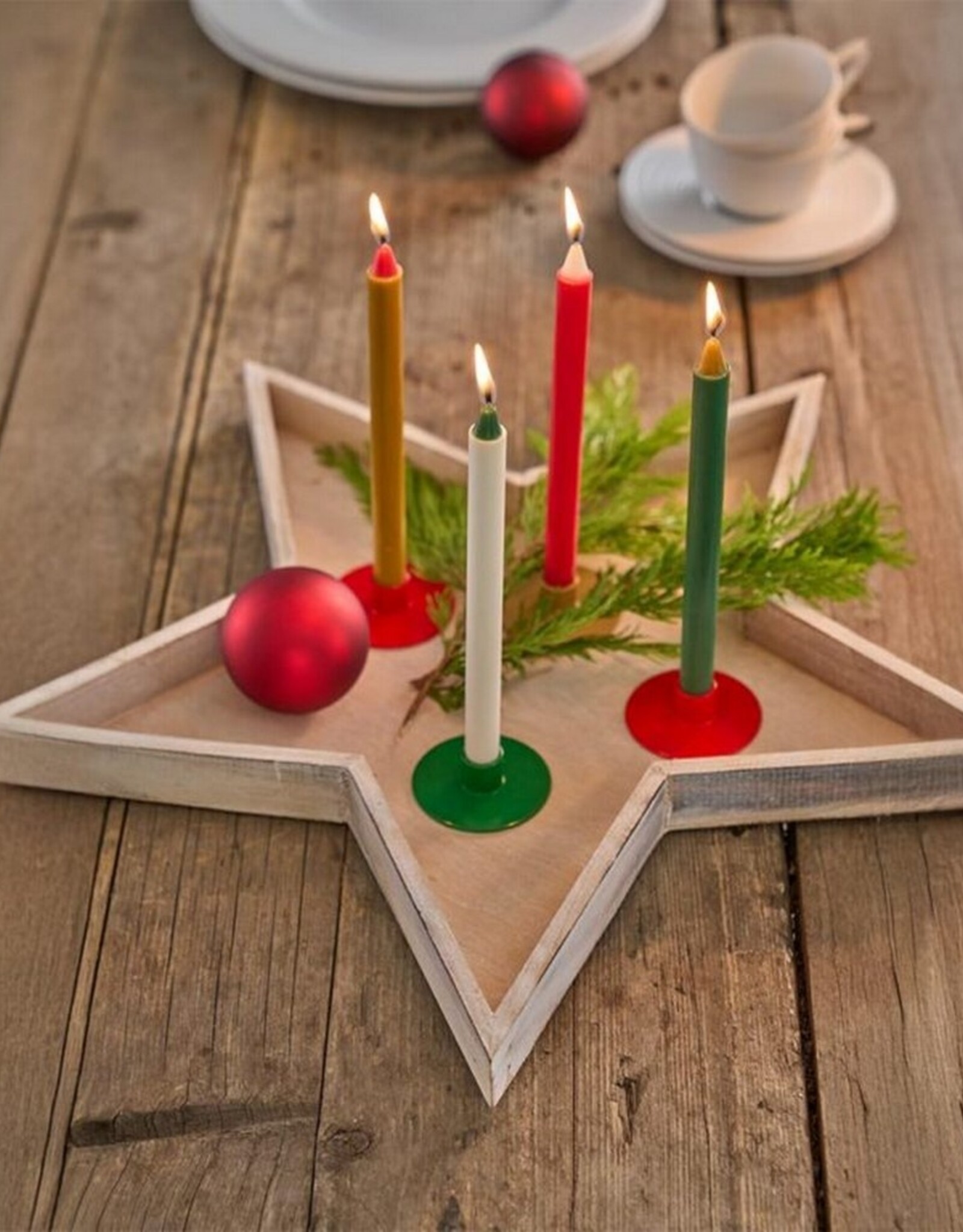 Not the girl Kleine Kaarsjes 4 stuks Xmas Mix