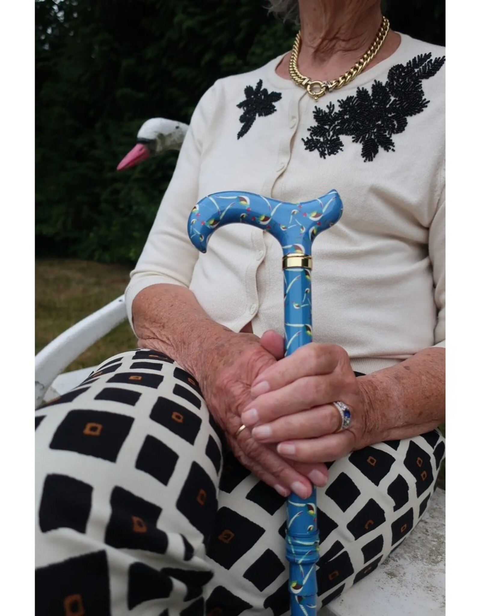 Ninee Wandelstok Fazant Opvouwbaar