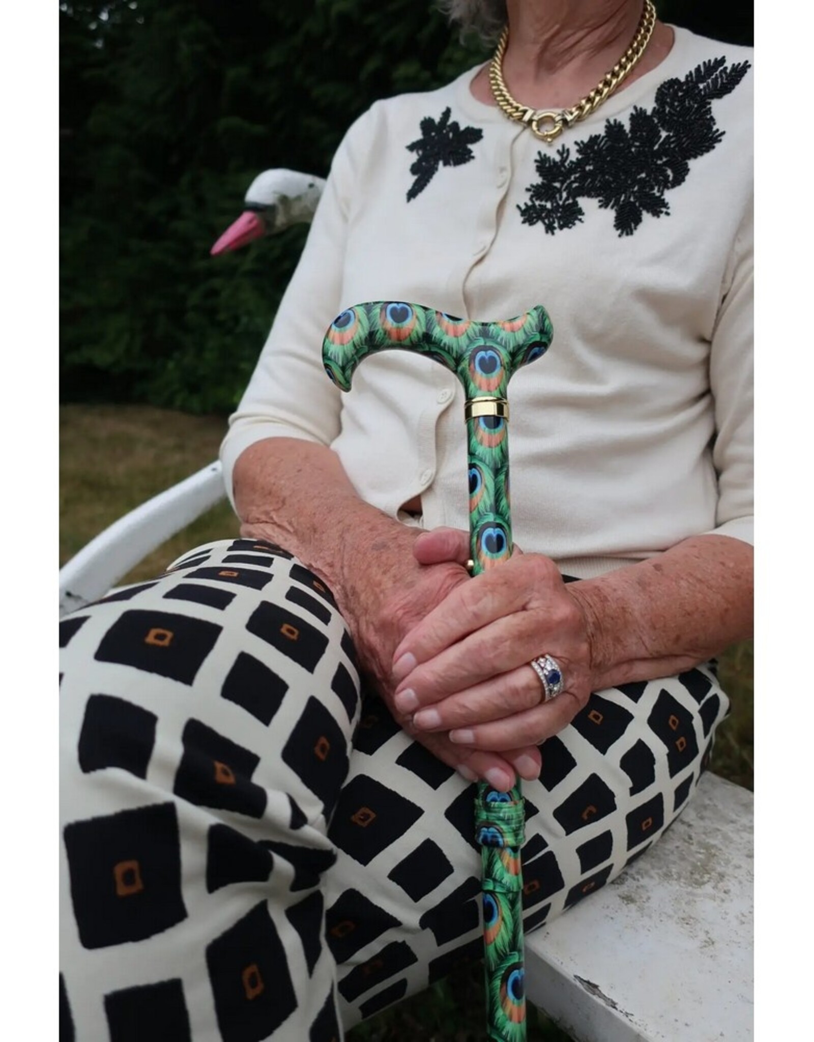 Ninee Wandelstok Pauw Opvouwbaar