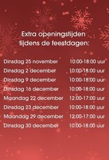 EXTRA OPENINGSTIJDEN