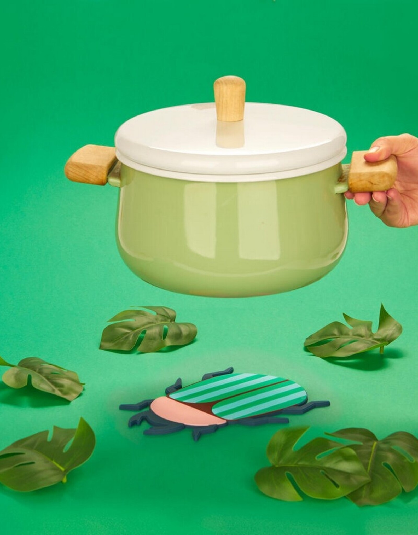 Balvi Pannenonderzetter The Beetles Roze